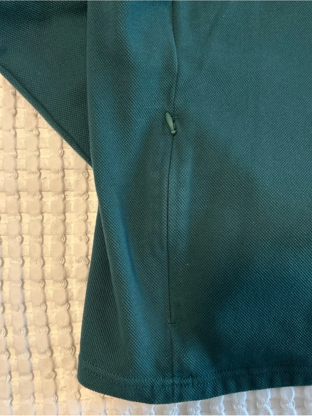 J Crew Performance Coolmax Quarterzip Pullover Men's Large Forest Green